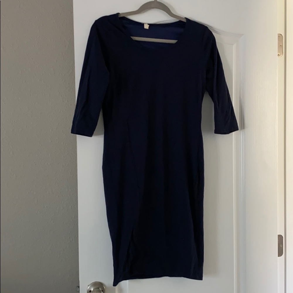 Navy blue Pink Blush maternity dress size medium